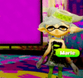 Marie doing her "Stay Fresh" pose.