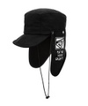 Real-life version of the Ink-Black Flap Cap, sold by ZOZOTOWN.