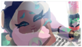 A picture of sleepy Marina shared in the chat room