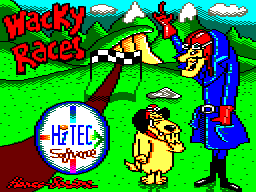 File:Wacky Races title screen (Amstrad CPC).png