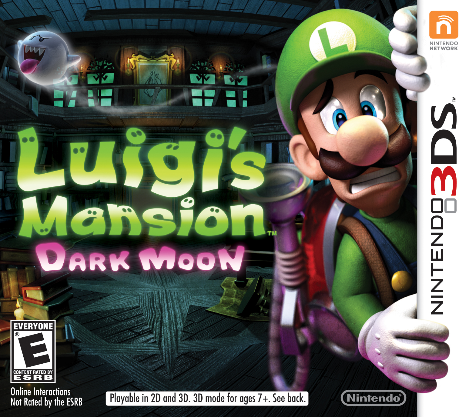 File:Luigi's Mansion Dark Moon boxart.png — StrategyWiki | Strategy ...