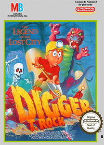 Box artwork for Digger: The Legend of the Lost City.