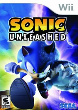 Box artwork for Sonic Unleashed.