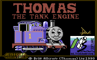 File:Thomas the Tank Engine and Friends title screen (Commodore 64).png