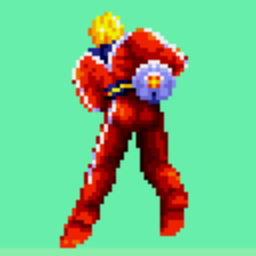 File:Space Harrier II player sprite.png