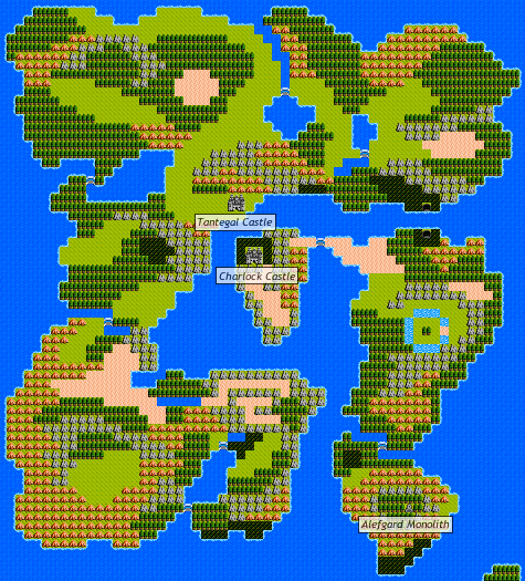 Dragon Quest 1 World Map Maping Resources