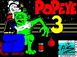 File:Popeye 3 Wrestle Crazy title screen (ZX Spectrum).png