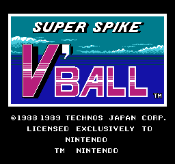 Super Spike V'Ball NES title.png