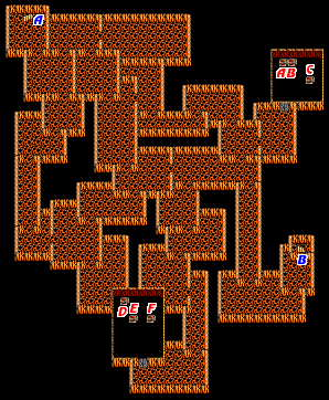 File:Final Fantasy 1 map cave Earth F2.png