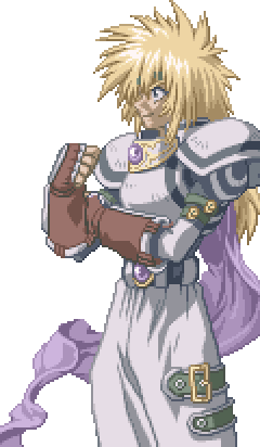 Pixel art of Stahn from the game