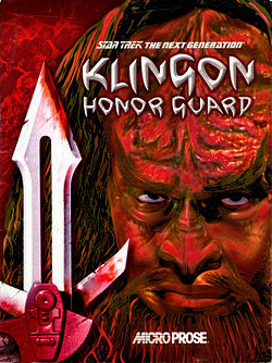 Box artwork for Star Trek: The Next Generation: Klingon Honor Guard.