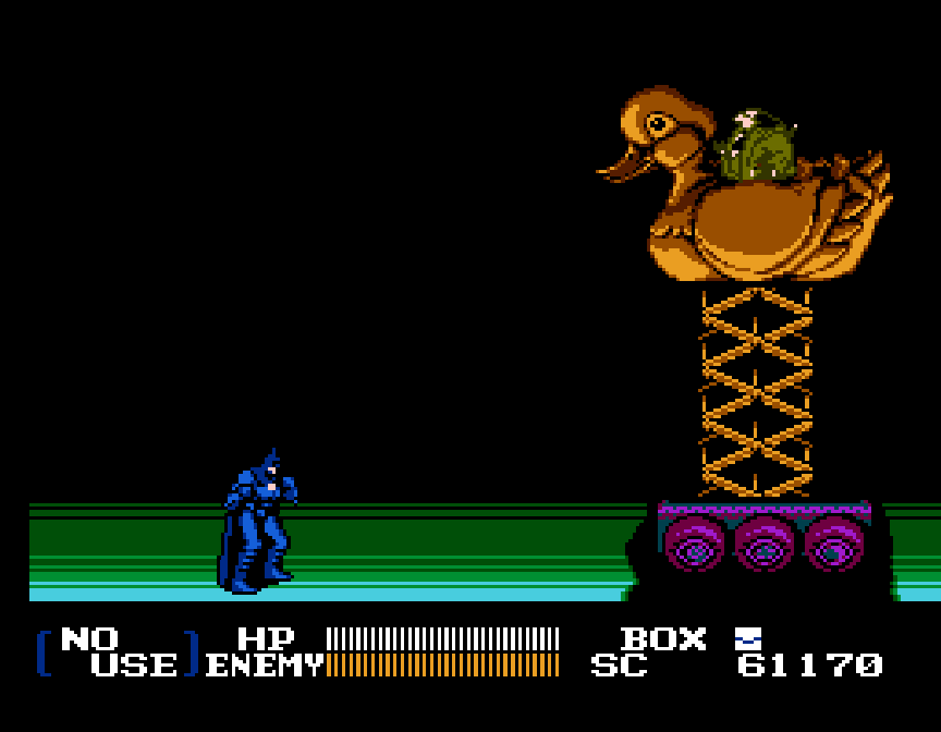 Batman Returns (NES)/Stage 5-2: Duck Vehicle — StrategyWiki, the video game  walkthrough and strategy guide wiki