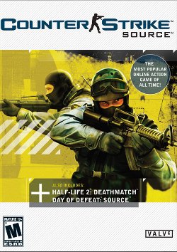 Box artwork for Counter-Strike: Source.