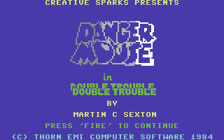 File:Danger Mouse in Double Trouble title screen (Commodore 64).png