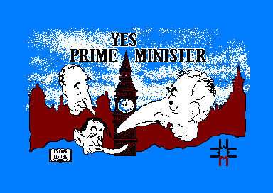 File:Yes, Prime Minister title screen (Amstrad CPC).png