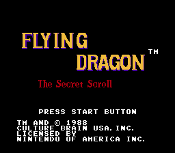 Flying Dragon NES title.png