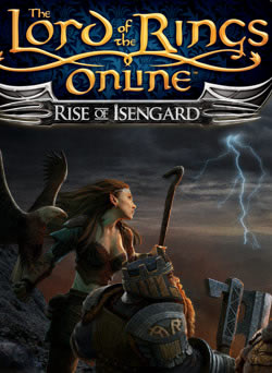 Box artwork for The Lord of the Rings Online: Rise of Isengard.