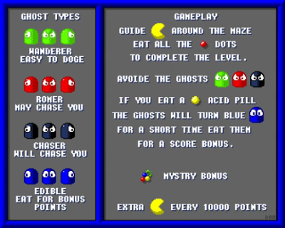 File:Super Pac-Man '92 instruction screen.png