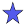 Blue star with a dark background