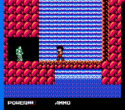 Clash at Demonhead NES waterfall statue.png