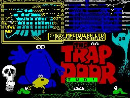 File:Through the Trap Door title screen (ZX Spectrum, broken).png