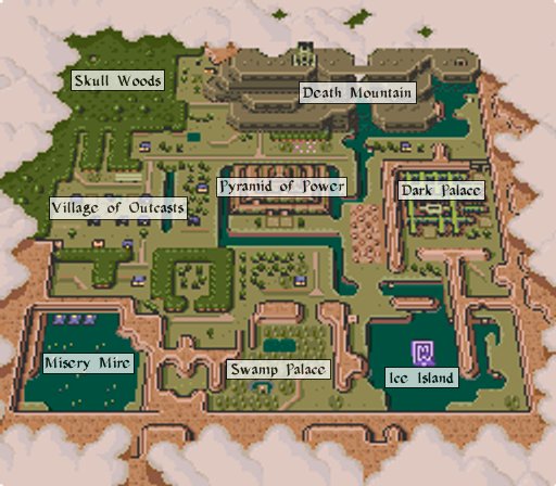 The Legend Of Zelda A Link To The Past Dark World Strategywiki