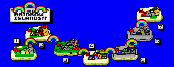 Rainbow Islands map islands.png
