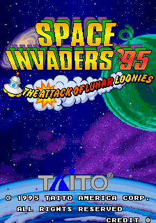 File:Space Invaders '95 title screen.png