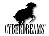 Cyberdreams's company logo.