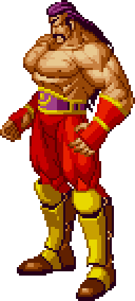 Wolfgang Krauser from Fatal Fury (SNK). His design on RBS would've been  easier and i'll probably make it as an alt (i don't plan to upload it), the  belt is from that