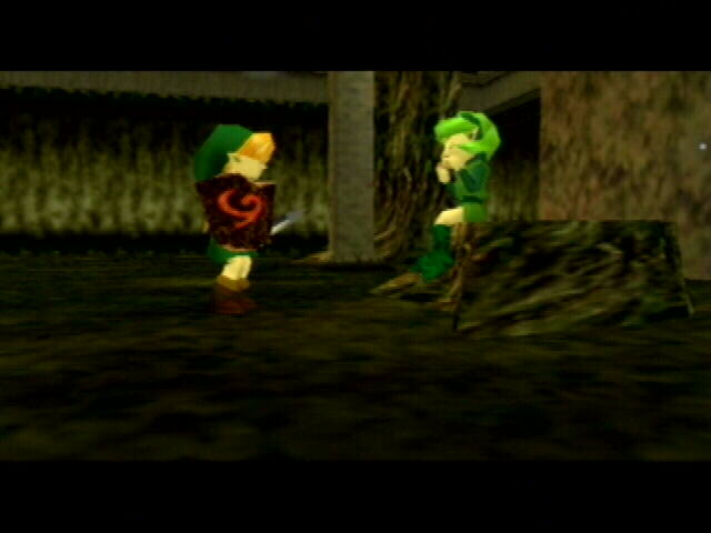 File:OoT Lost Woods Sacred Forest Saria.jpg