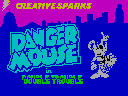 File:Danger Mouse in Double Trouble title screen (ZX Spectrum).png