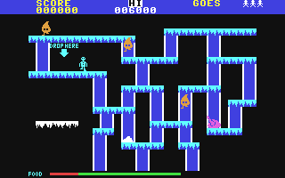 File:The Snowman gameplay (Commodore 64).png