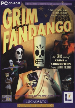 Box artwork for Grim Fandango.