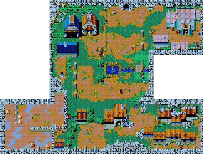 Hydlide 3 map Subterranean City.png