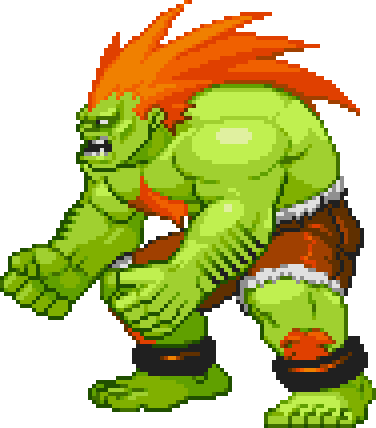 Why is Blanka Green in Street Fighter?