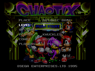 Knuckles' Chaotix/Cheats — StrategyWiki | Strategy guide and game ...