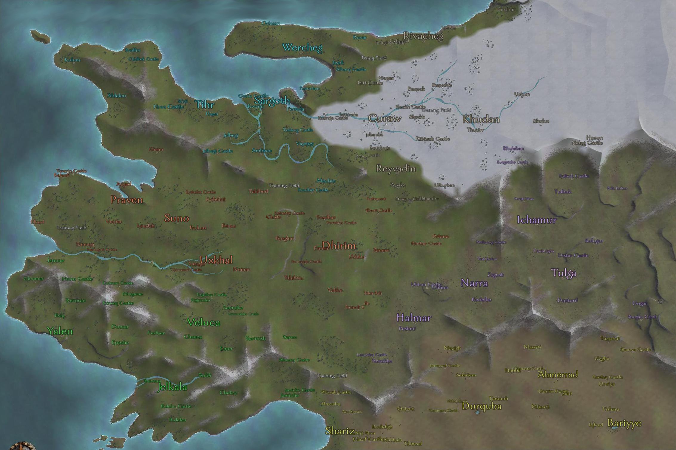 mount and blade map