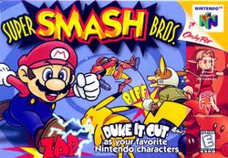 Box artwork for Super Smash Bros..