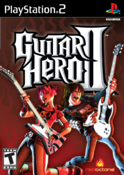 Box artwork for Guitar Hero II.