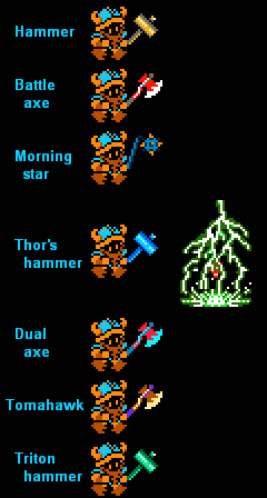 File:FinalFantasy3 Weapons HammersAxes.png