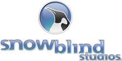 Snowblind Studios's company logo.