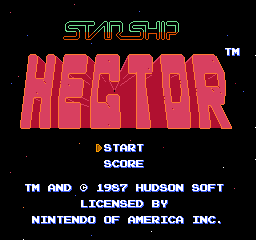 Starship Hector NES title.png