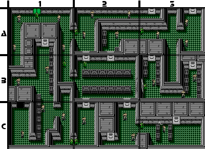 Metal Gear NES map B2 Floor 2.png