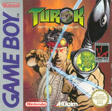 Box artwork for Turok: Battle of the Bionosaurs.