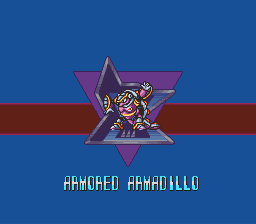 Mega Man X Armored Armadillo Title.png
