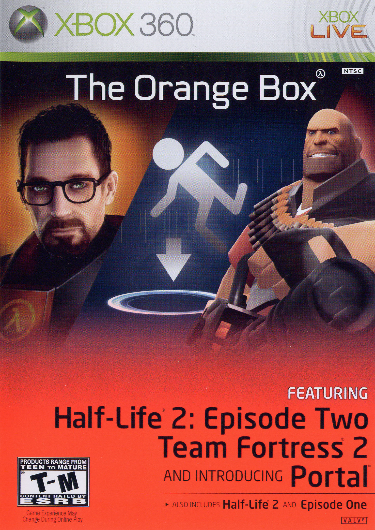 Box artwork for The Orange Box.
