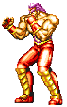 Wolfgang Krauser from Fatal Fury (SNK). His design on RBS would've been  easier and i'll probably make it as an alt (i don't plan to upload it), the  belt is from that