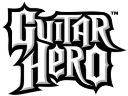 The logo for Guitar Hero.