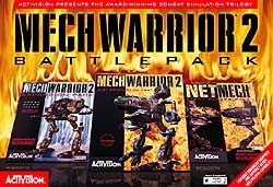 Box artwork for MechWarrior 2 Battlepack.